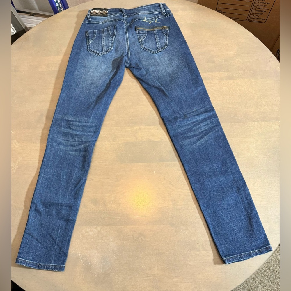 Desigual Women’s Blue Jeans with Distressed Details - Picture 2 of 8